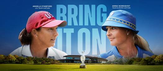 Angela Stanford y Anna Nordqvist, capitanas de Estados Unidos y Europa en la Solheim Cup 2026